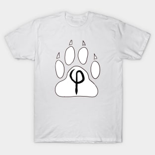 Phi Furry Pride Paw T-Shirt